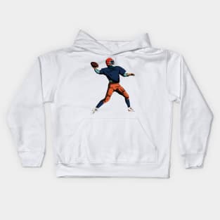 American Football Player | Gridiron Retro Style Kids Hoodie